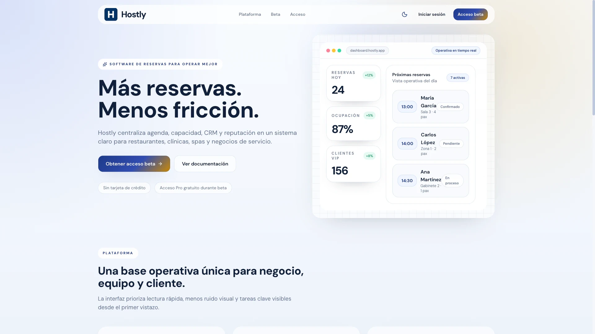 Hostly Conceptos iniciales