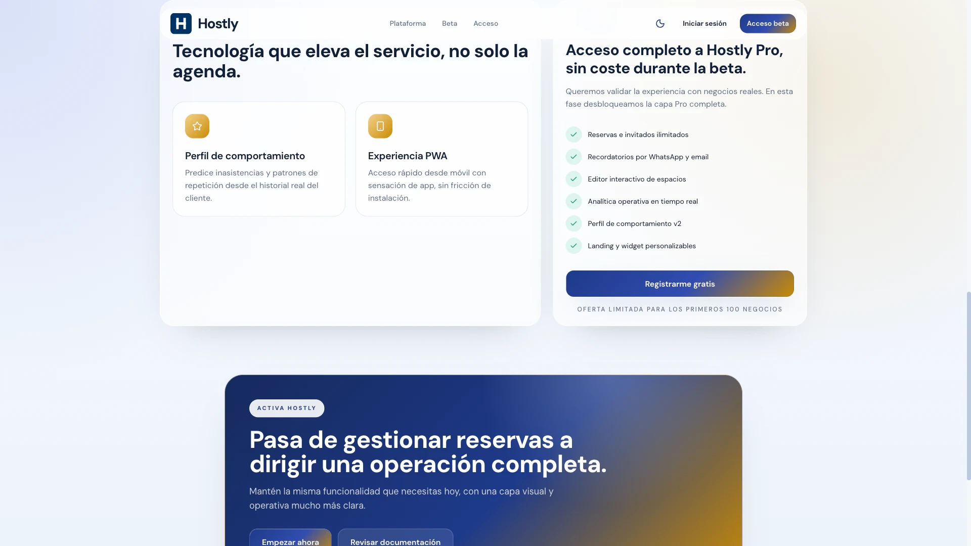 Hostly Conceptos iniciales